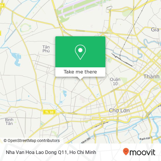 Nha Van Hoa Lao Dong Q11 map