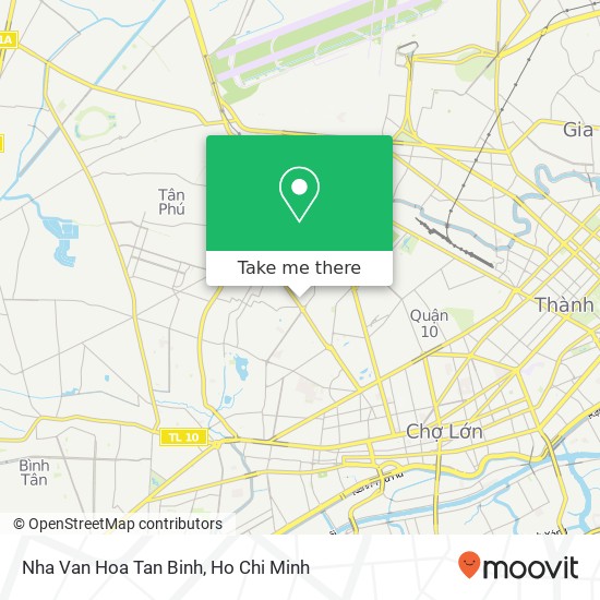 Nha Van Hoa Tan Binh map