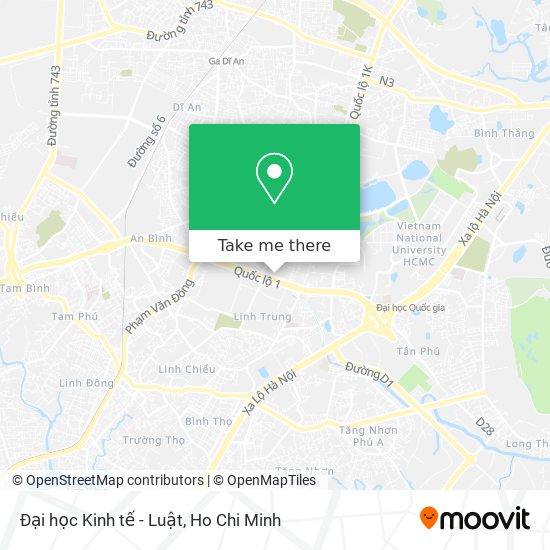 Đại học Kinh tế - Luật map