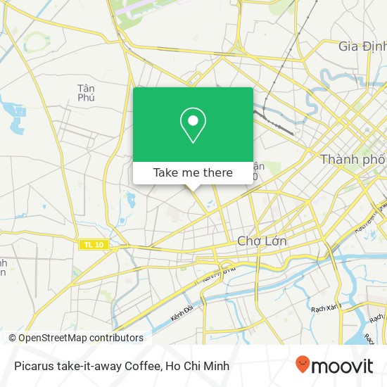 Picarus take-it-away Coffee map