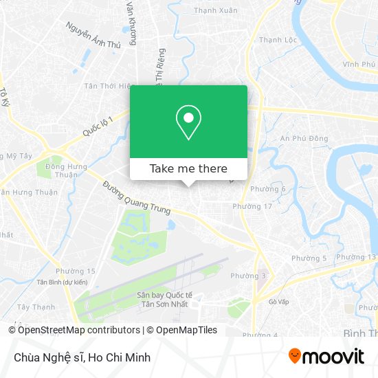Chùa Nghệ sĩ map