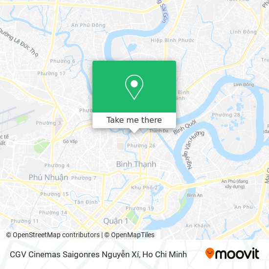 CGV Cinemas Saigonres Nguyễn Xí map