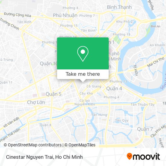 Cinestar Nguyen Trai map