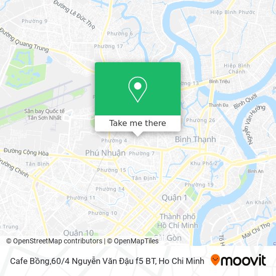 Cafe Bồng,60 / 4 Nguyễn Văn Đậu f5 BT map