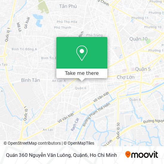 Quán 360 Nguyễn Văn Luông, Quận6 map