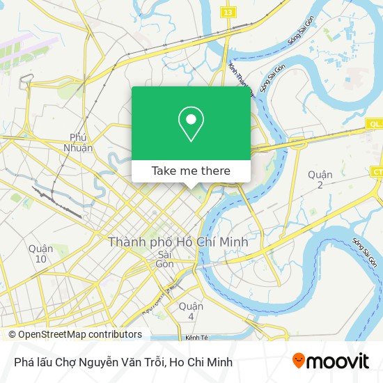 Phá lấu Chợ Nguyễn Văn Trỗi map