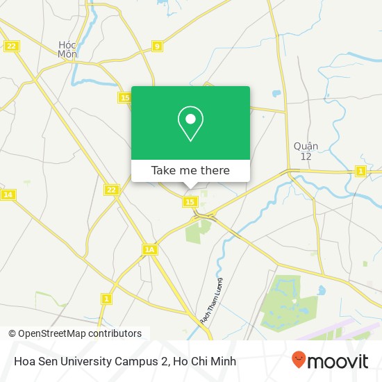 Hoa Sen University Campus 2 map