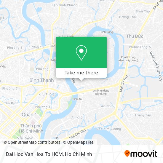 Dai Hoc Van Hoa Tp.HCM map