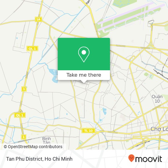 Tan Phu District map