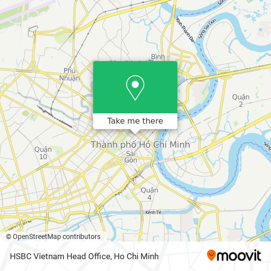 HSBC Vietnam Head Office map