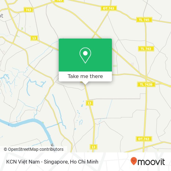 KCN Việt Nam - Singapore map