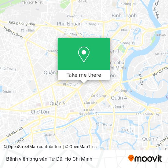 Bệnh viện phụ sản Từ Dũ map