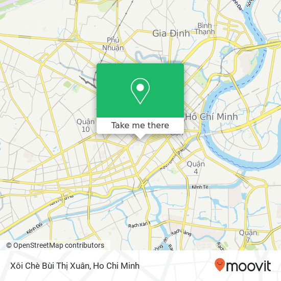 Xôi Chè Bùi Thị Xuân map