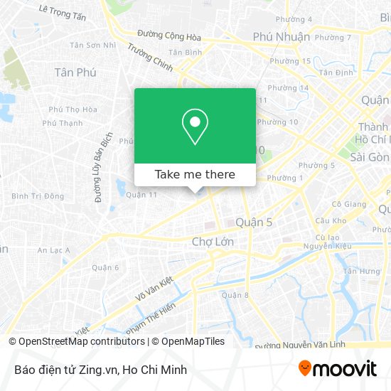 Báo điện tử Zing.vn map