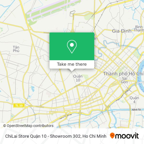 ChiLai Store Quận 10 - Showroom 302 map