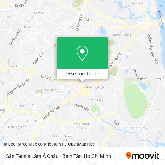 Sân Tennis Lâm Á Châu - Bình Tân map