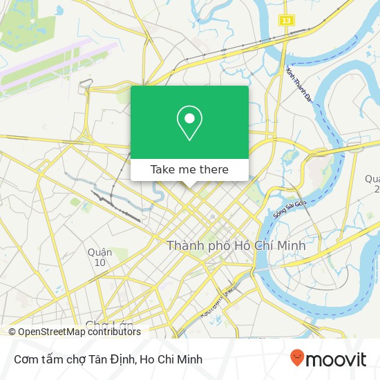 Cơm tấm chợ Tân Định map