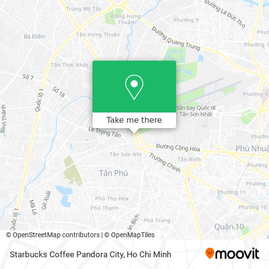 Starbucks Coffee Pandora City map