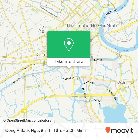 Đông Á Bank Nguyễn Thị Tần map