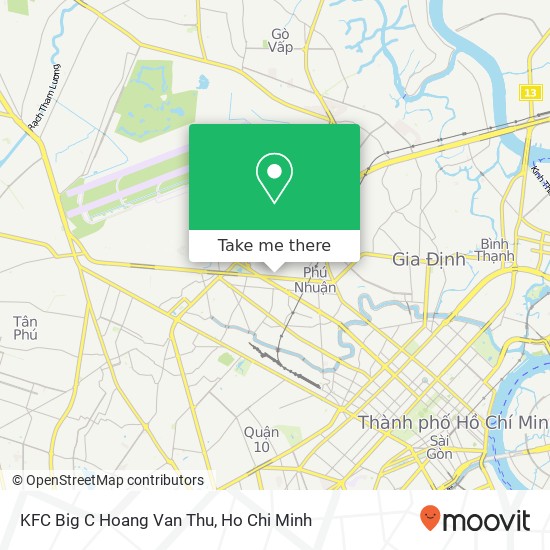 KFC Big C Hoang Van Thu map