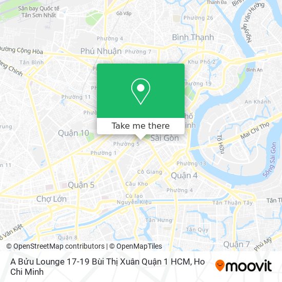 A Bửu Lounge 17-19 Bùi Thị Xuân Quận 1 HCM map