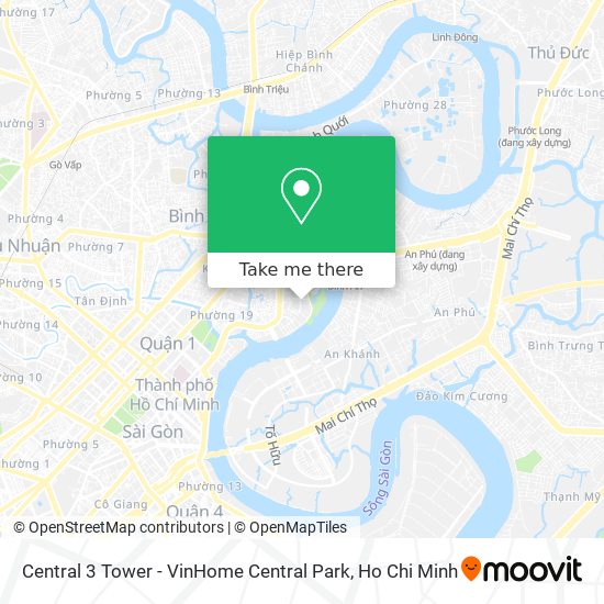Central 3 Tower - VinHome Central Park map