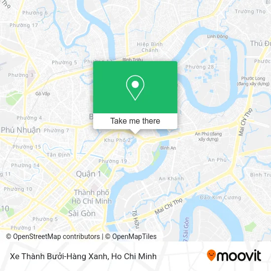 Xe Thành Bưởi-Hàng Xanh map
