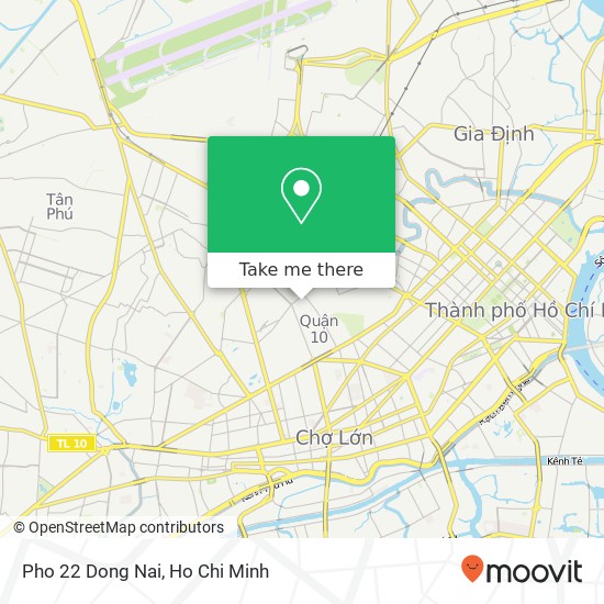 Pho 22 Dong Nai map