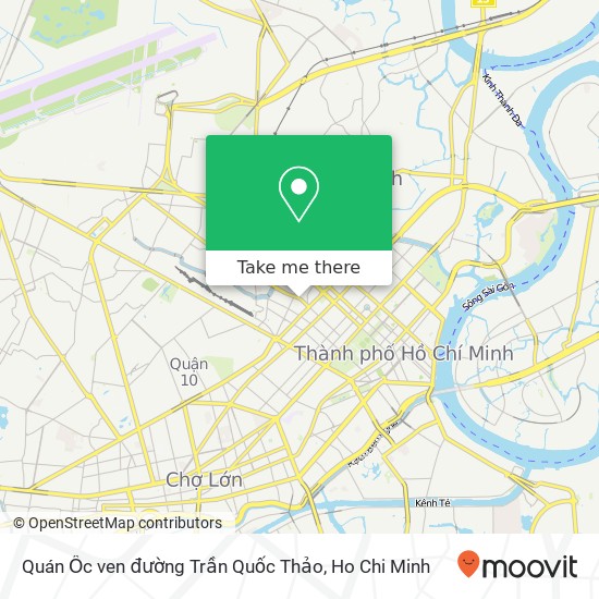 Quán Ốc ven đường Trần Quốc Thảo map