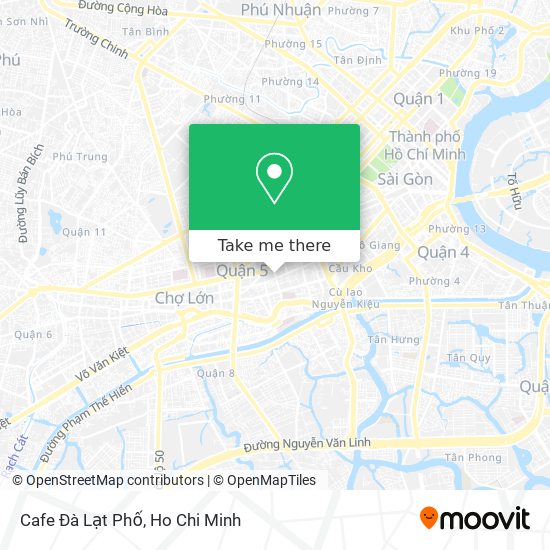 Cafe Đà Lạt Phố map