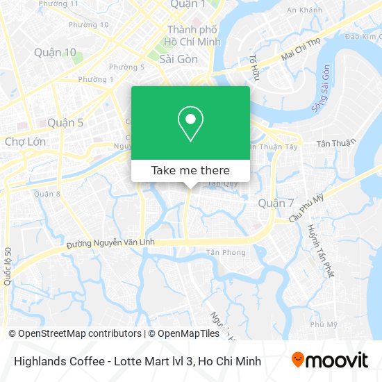 Highlands Coffee - Lotte Mart lvl 3 map