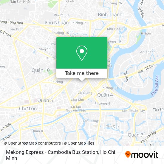Mekong Express - Cambodia Bus Station map