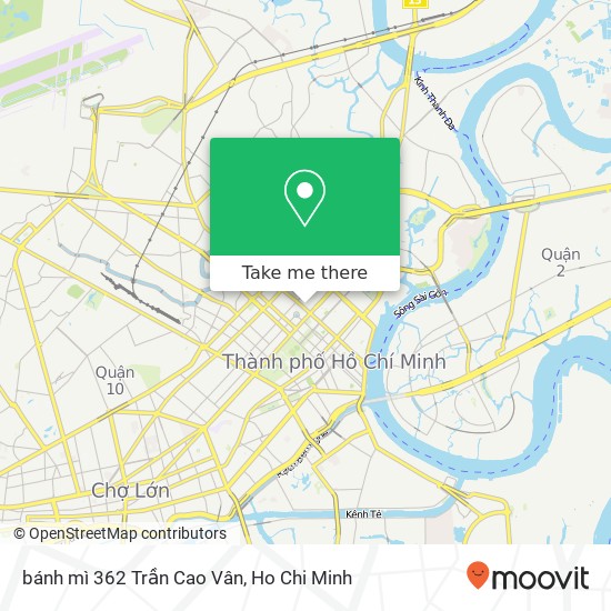 bánh mì 362 Trần Cao Vân map