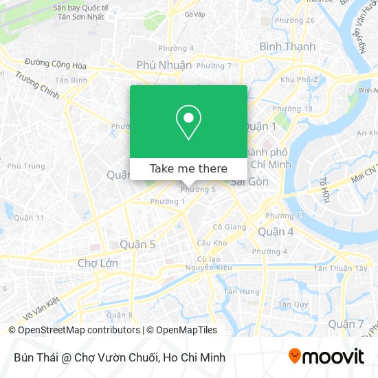 Bún Thái @ Chợ Vườn Chuối map