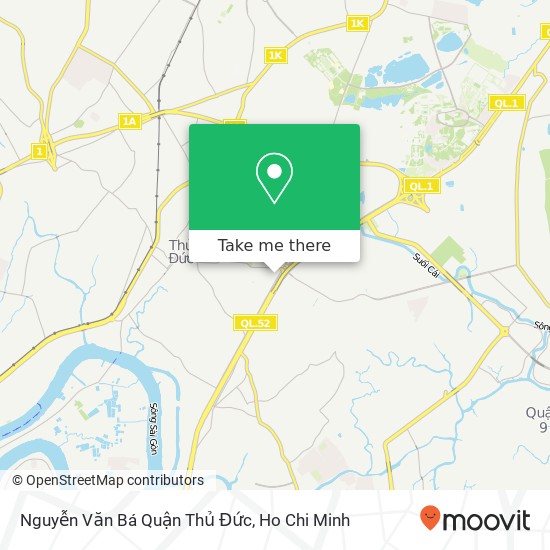 Nguyễn Văn Bá Quận Thủ Đức map