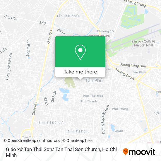 Giáo xứ Tân Thái Sơn/ Tan Thai Son Church map
