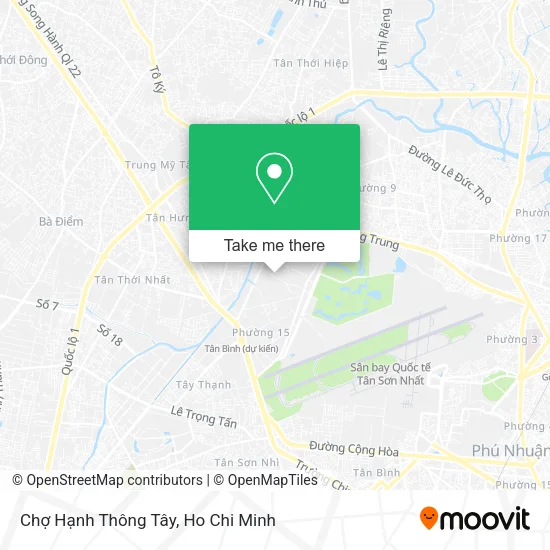 Chợ Hạnh Thông Tây map
