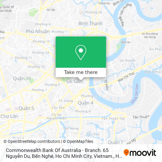 Commonwealth Bank Of Australia - Branch.
65 Nguyễn Du, Bến Nghé, Ho Chi Minh City, Vietnam. map