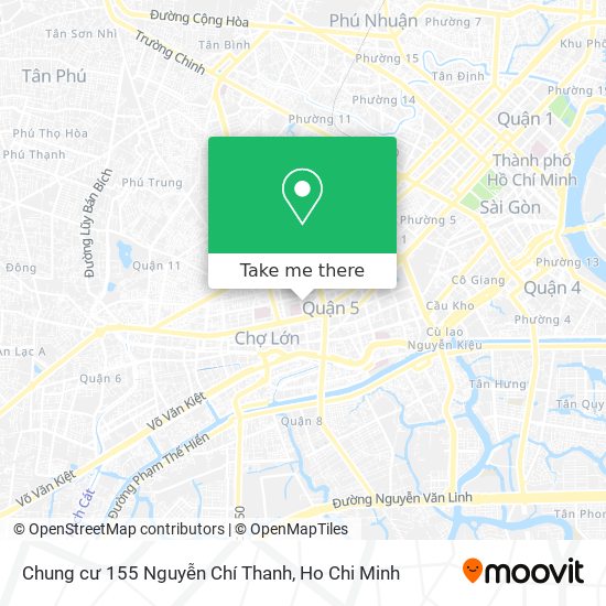 Chung cư 155 Nguyễn Chí Thanh map
