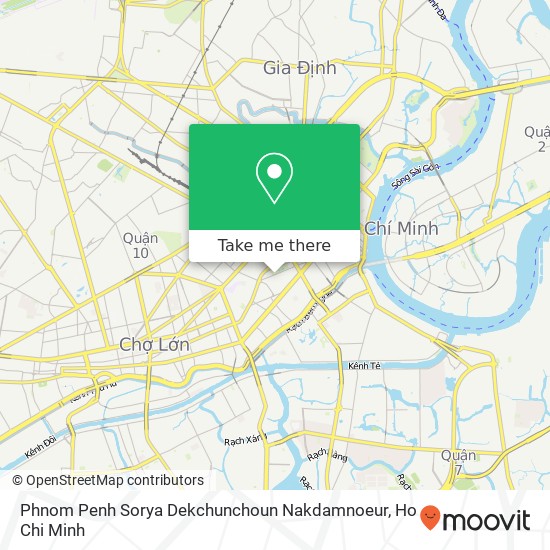 Phnom Penh Sorya Dekchunchoun Nakdamnoeur map