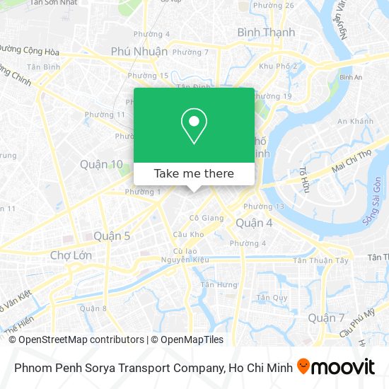 Phnom Penh Sorya Transport Company map