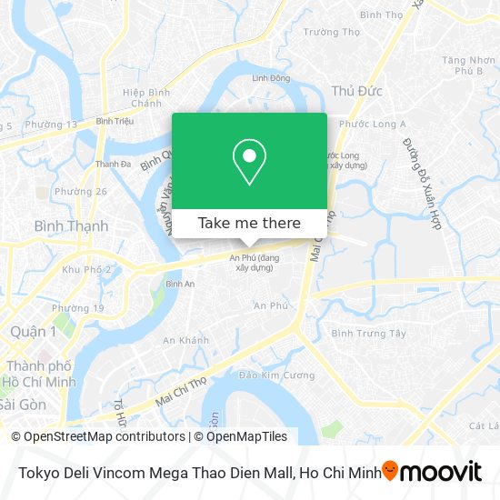Tokyo Deli Vincom Mega Thao Dien Mall map