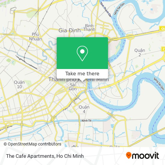 The Cafe Apartments map