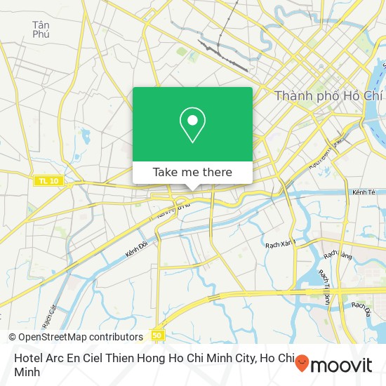 Hotel Arc En Ciel Thien Hong Ho Chi Minh City map