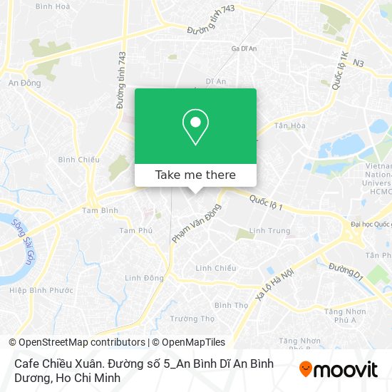 Cafe Chiều Xuân. Đường số 5_An Bình Dĩ An Bình Dương map