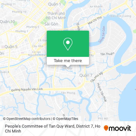 People's Committee of Tan Quy Ward, District 7 map