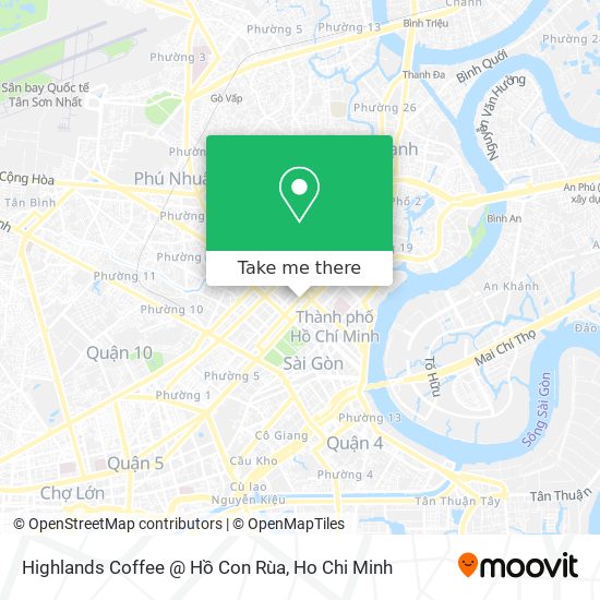 Highlands Coffee @ Hồ Con Rùa map