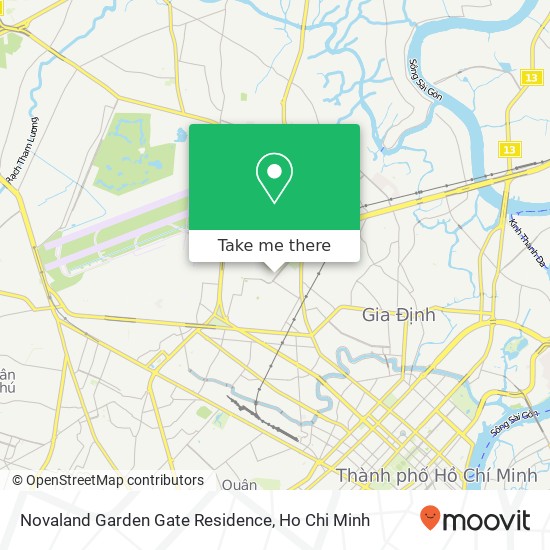 Novaland Garden Gate Residence map