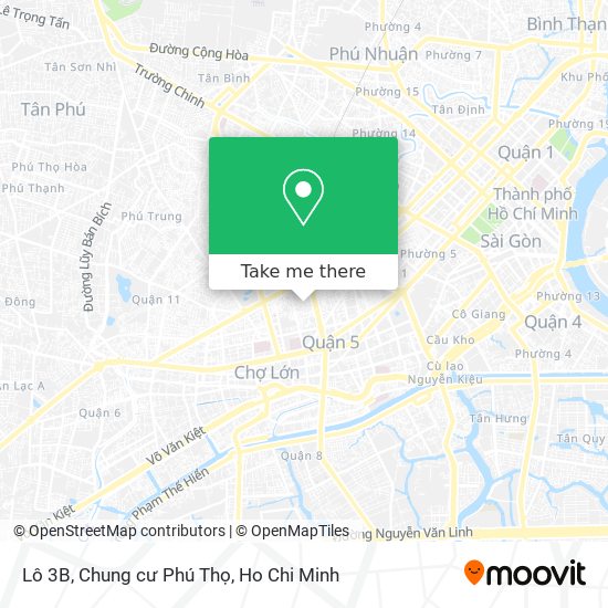 Lô 3B, Chung cư Phú Thọ map