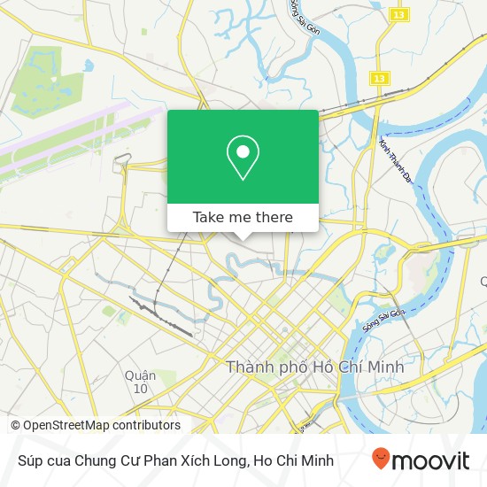 Súp cua Chung Cư Phan Xích Long map